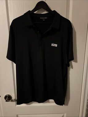 Michael Kors Black Polo with KORS Chest Logo